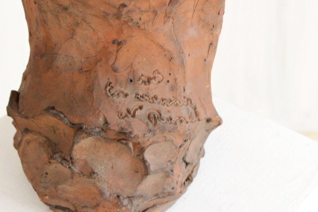 Terracotta Sculpture Of A Bust.-photo-1