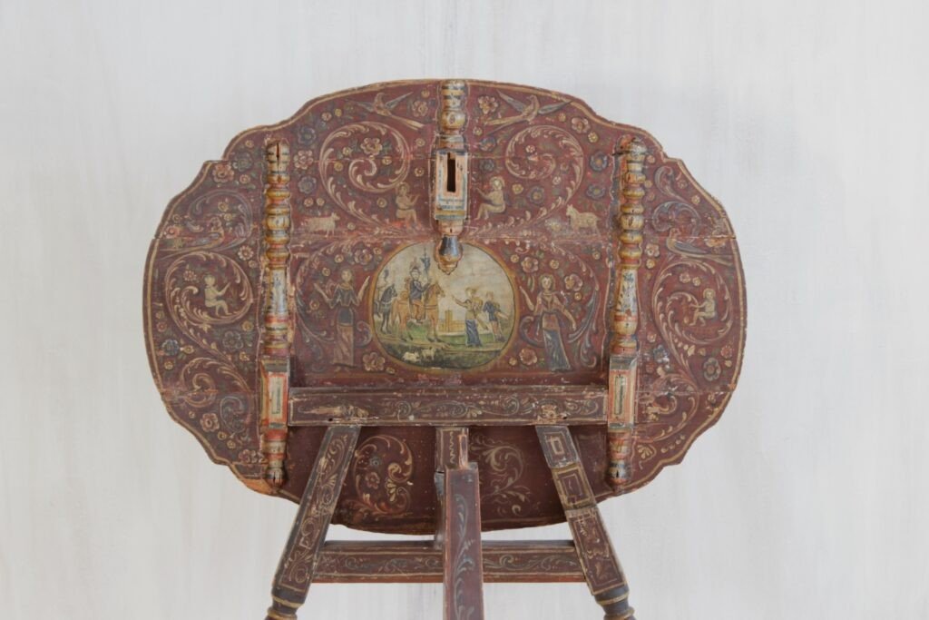 Folding Table Of Hungarian Origin. Ca 1700-photo-3