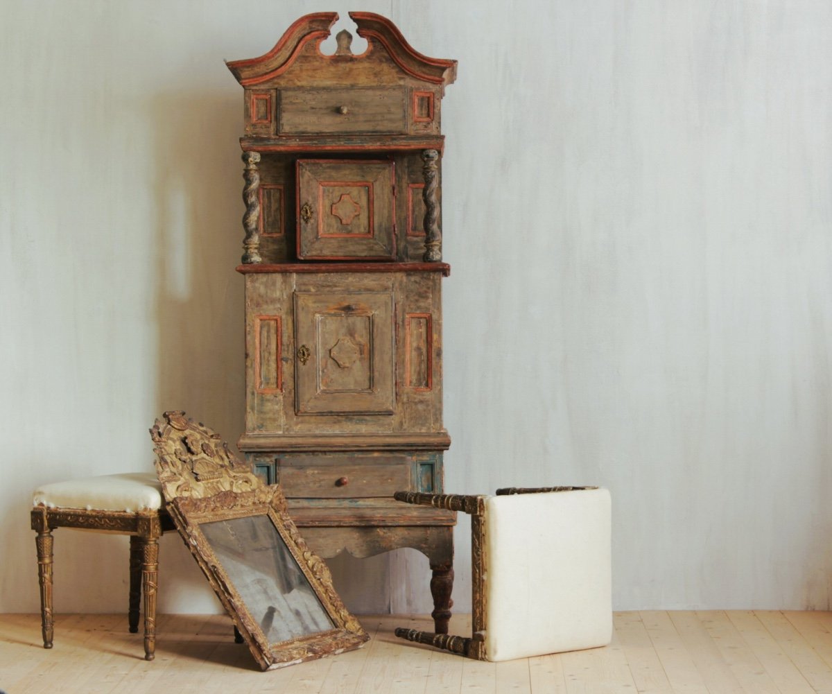 Swedish Baroque Cabinet 