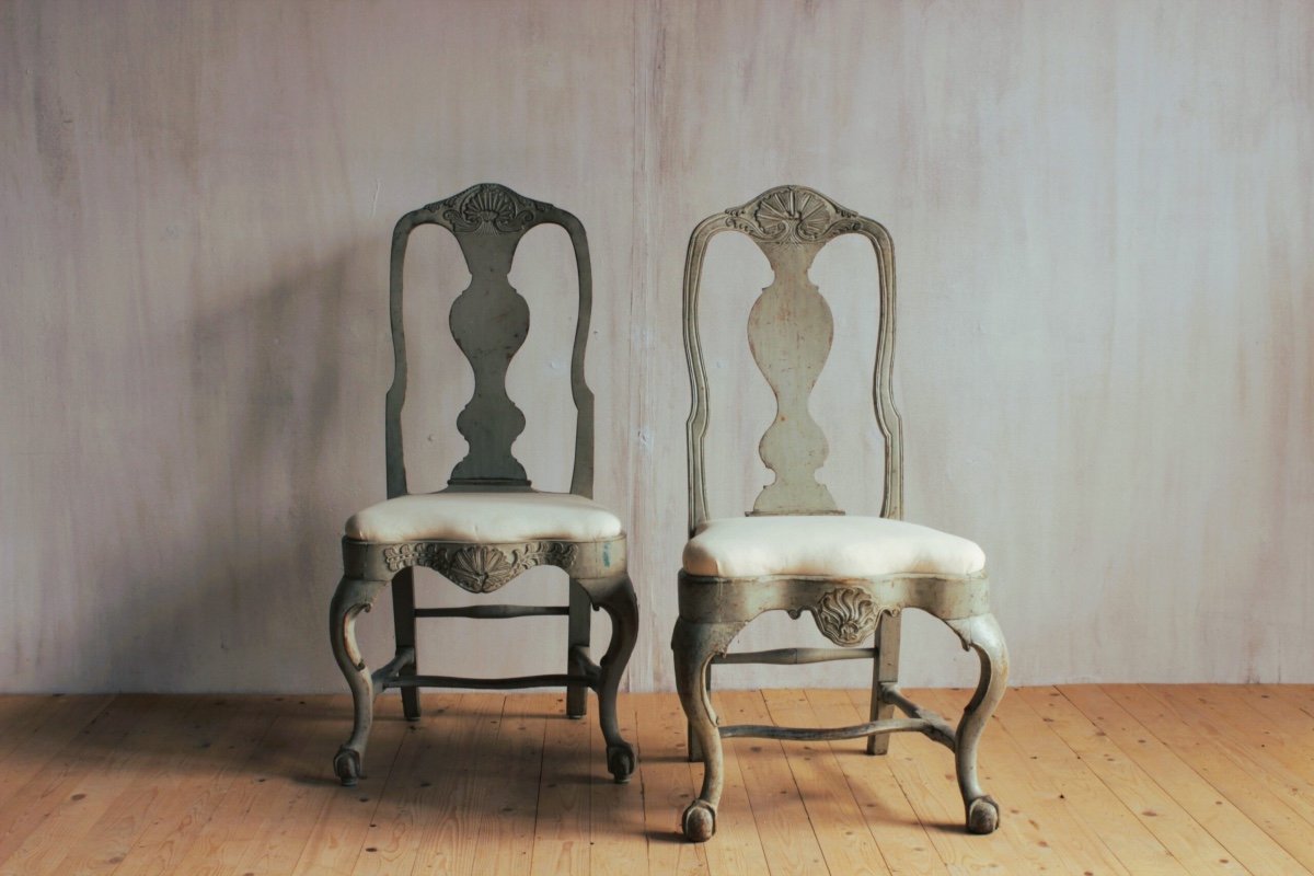Série De 12 Chaises Suédoises -photo-2