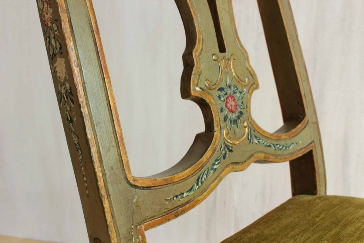 Pair Of Painted Chairs-photo-3