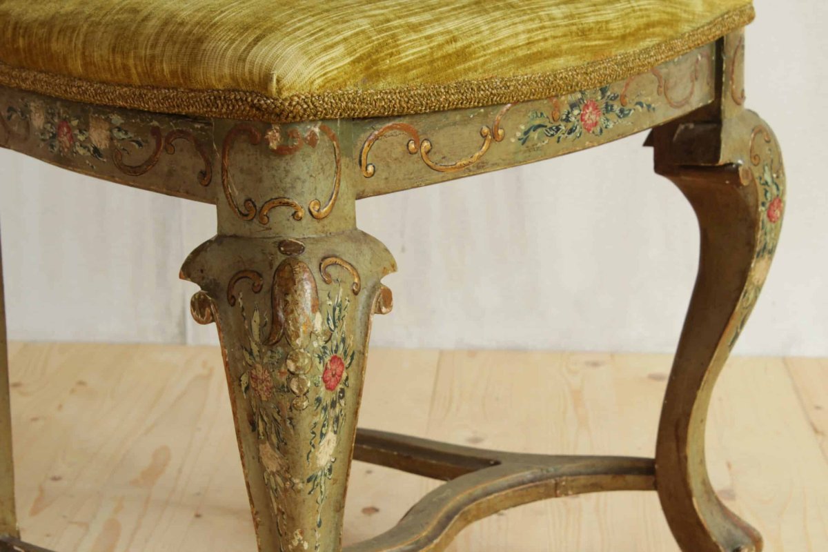 Pair Of Painted Chairs-photo-4