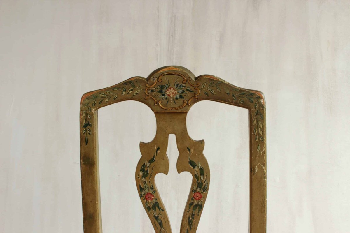 Pair Of Painted Chairs-photo-6