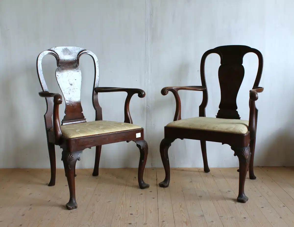 Série de 6 chaises et 2 fauteuils -photo-2