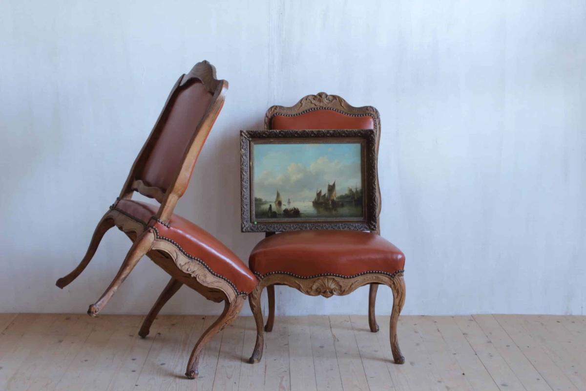 Paire de chaises regence-photo-2