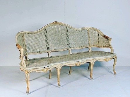 18th Century Caned Sofa-photo-2