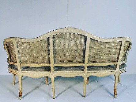 18th Century Caned Sofa-photo-4