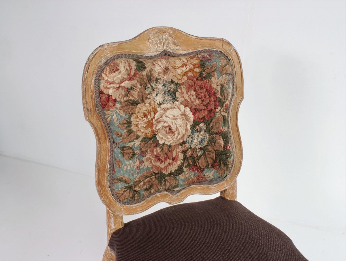 Series Of 4 Period Rococo Chairs-photo-4