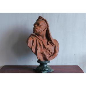 Buste en terre-cuite