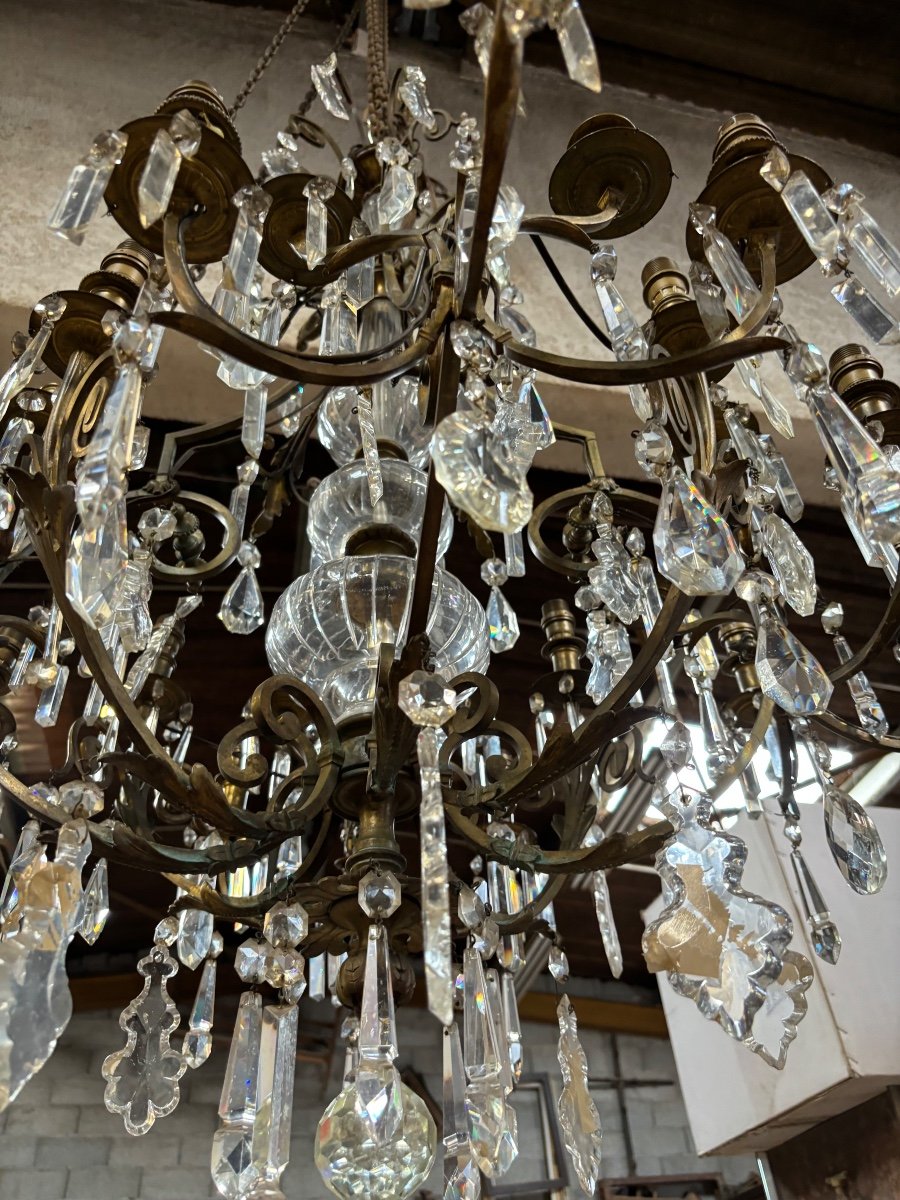 Grand Lustre à Cage époque 19 Ieme Siècle -photo-3