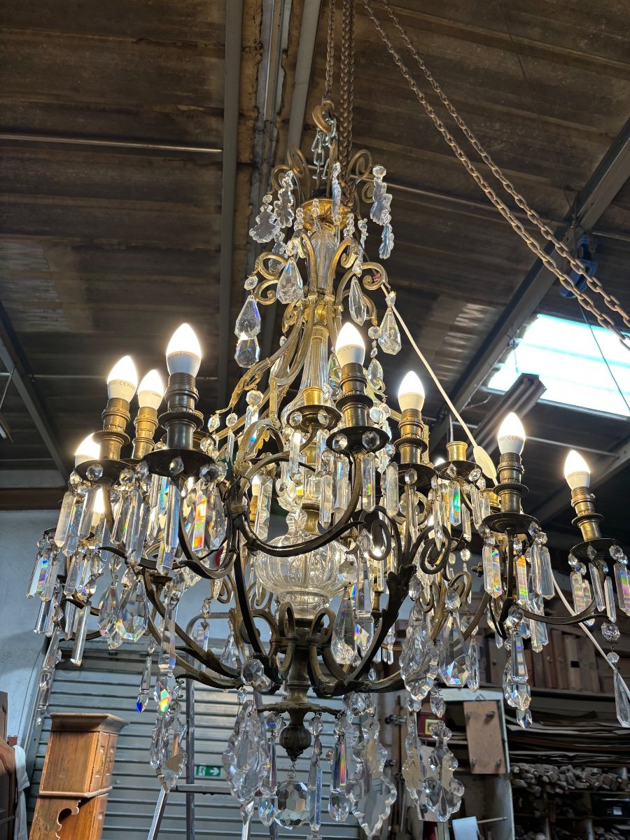 Grand Lustre à Cage époque 19 Ieme Siècle 