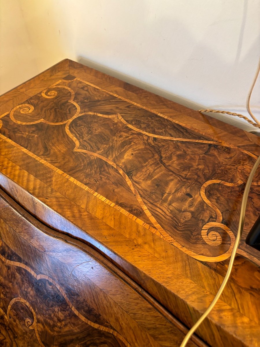 Scriban Marqueté D’époque XVIII Siècles -photo-4