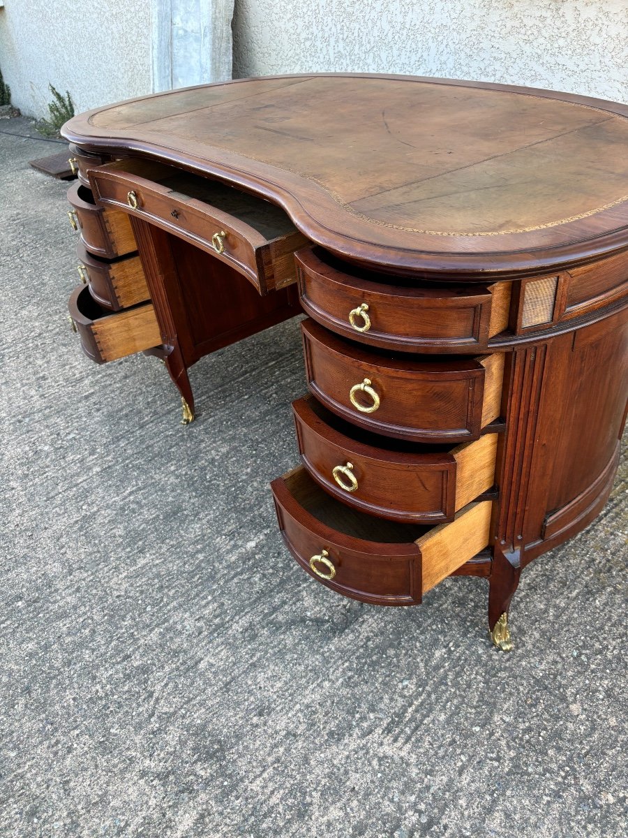 BUREAU ROGNON EN ACAJOU ÉPOQUE XIX SIÈCLE -photo-3