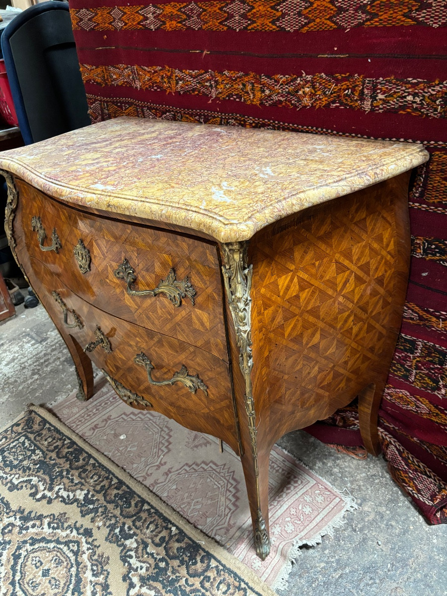 Louis XV Style Chest Of Drawers-photo-3