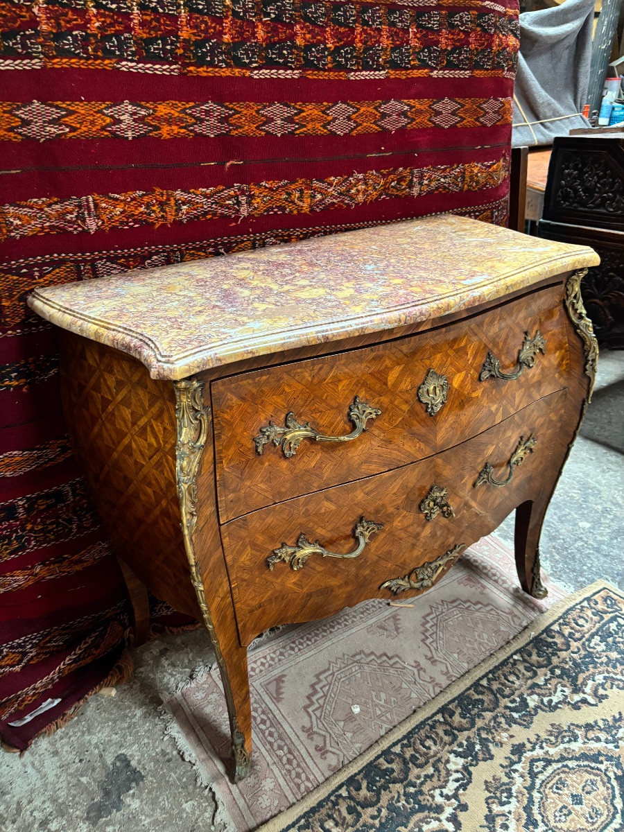 Louis XV Style Chest Of Drawers-photo-4