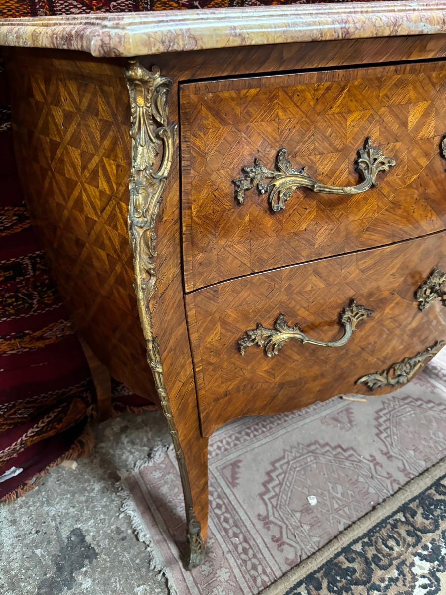 Louis XV Style Chest Of Drawers-photo-1