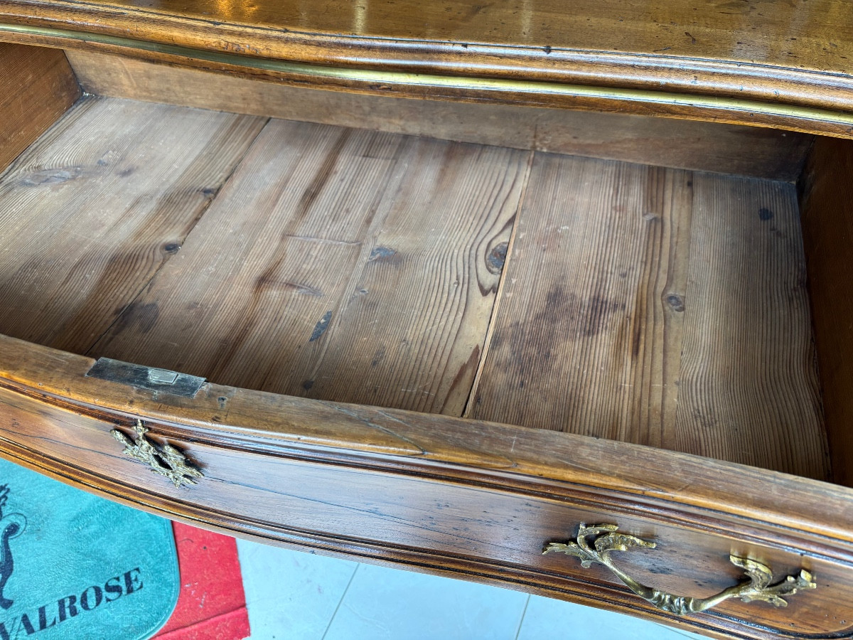 COMMODE TOMBEAU EN NOYER 18 IEME -photo-3
