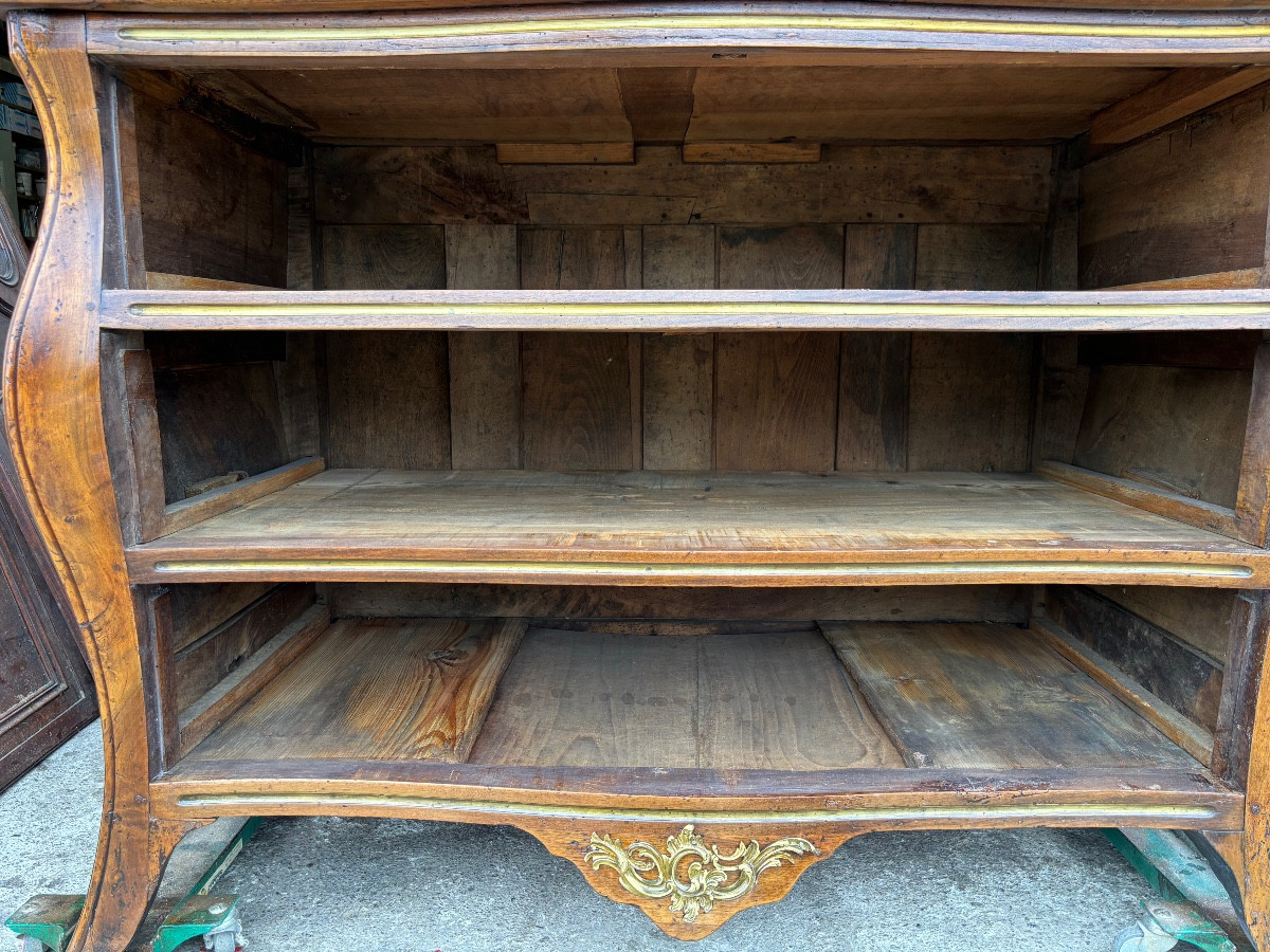 COMMODE TOMBEAU EN NOYER 18 IEME -photo-3