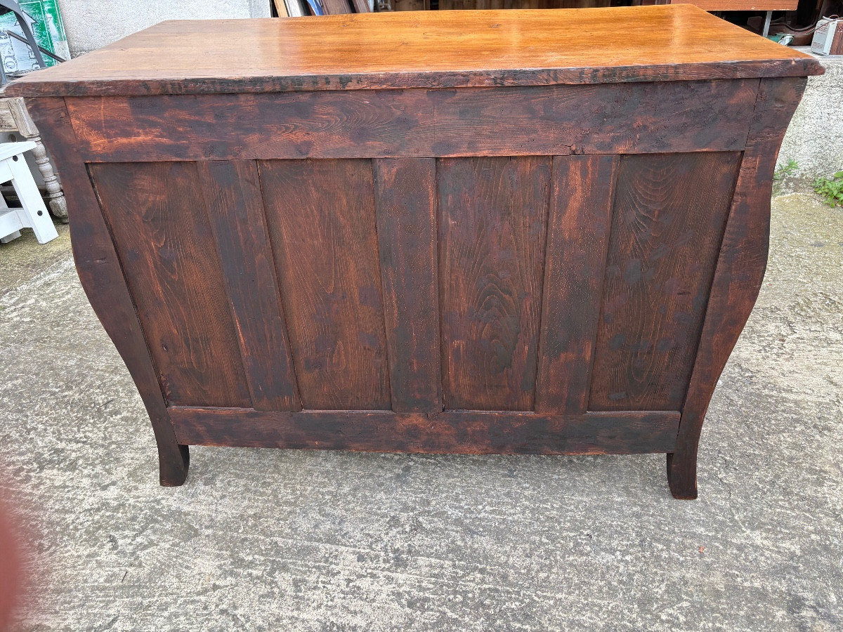 COMMODE TOMBEAU EN NOYER 18 IEME -photo-4