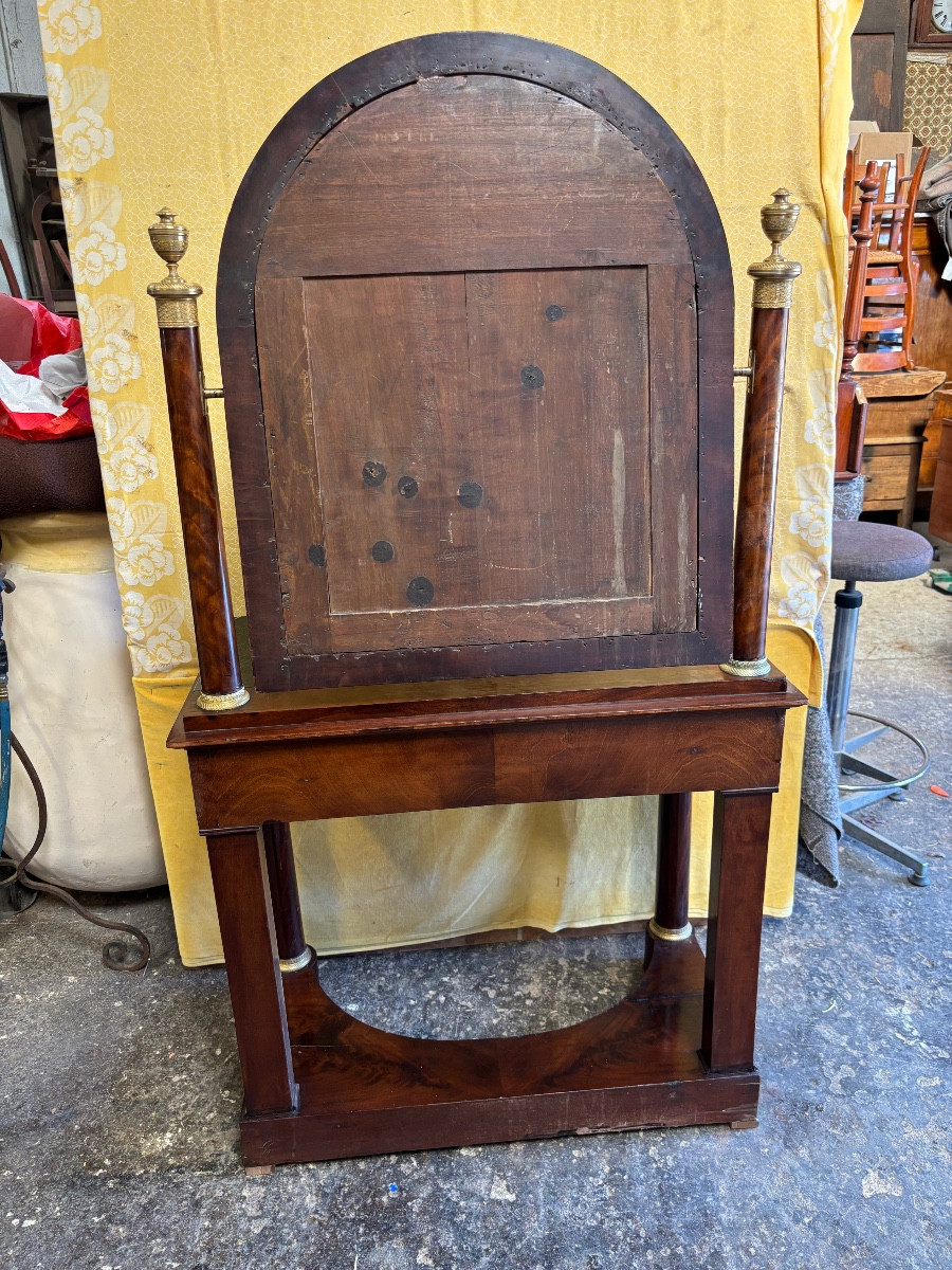 Empire Period Mahogany Burl Dressing Table-photo-4