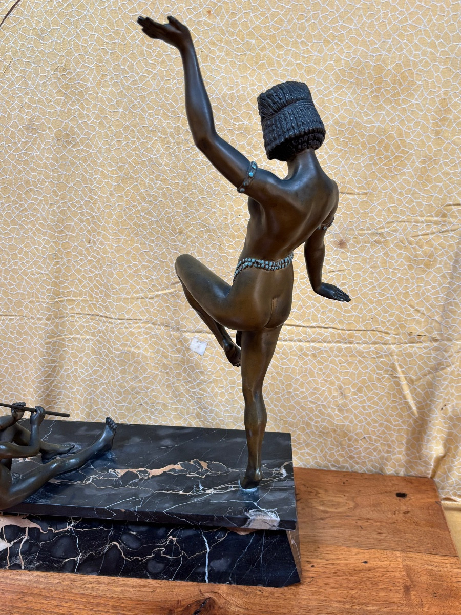 SCULPTURE EN BRONZE ART DÉCO-photo-8