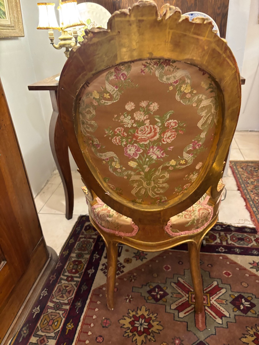 SALON EN BOIS DORÉ ÉPOQUE NAPOLÉON III-photo-3