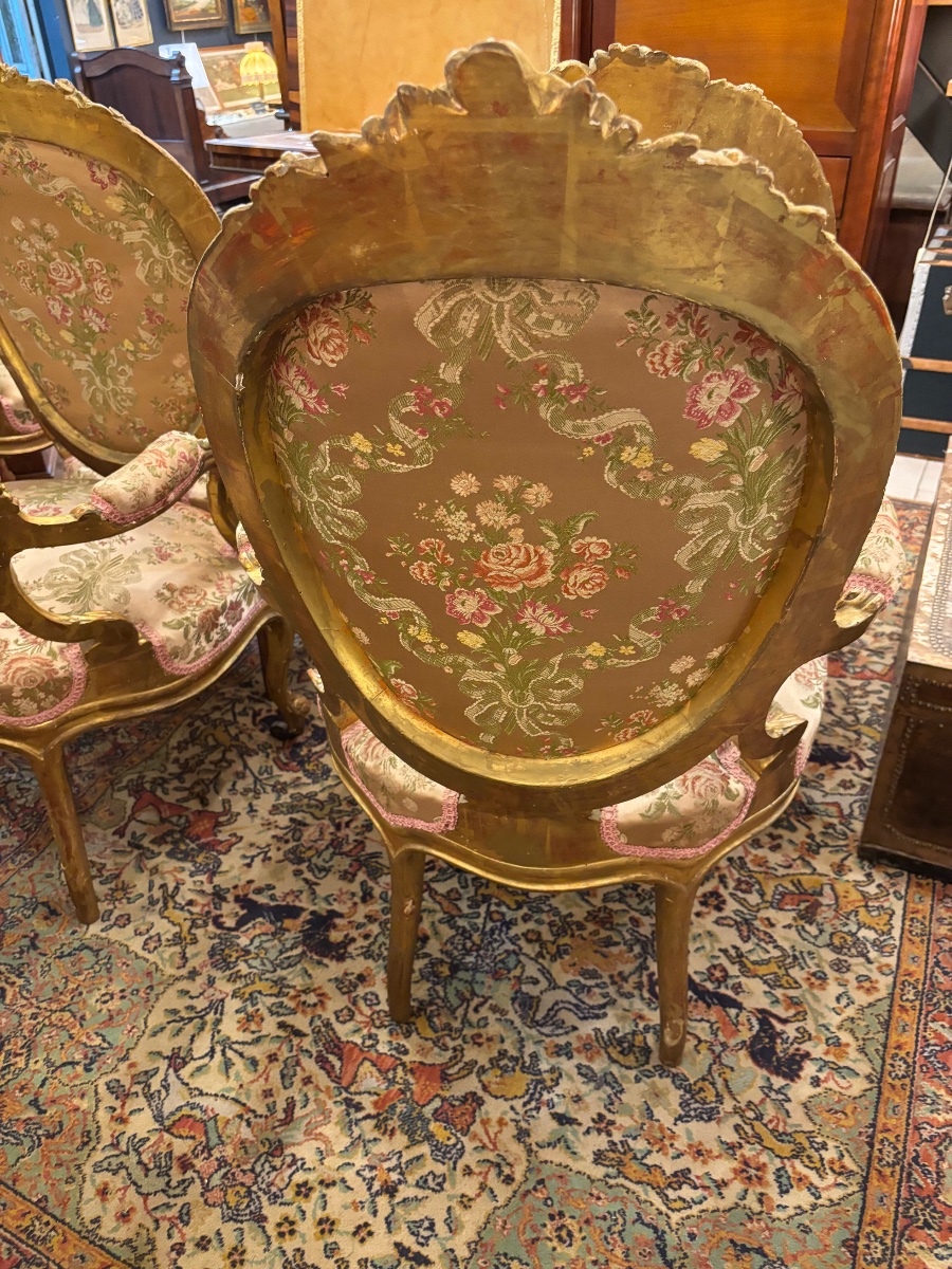 SALON EN BOIS DORÉ ÉPOQUE NAPOLÉON III-photo-7