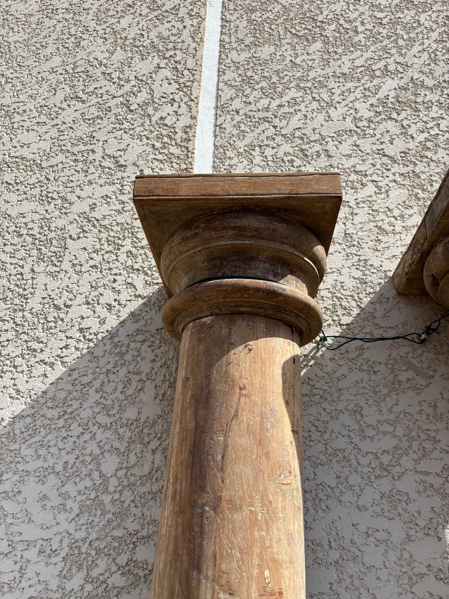 PAIRE DE COLONNES EMPIRE -photo-1