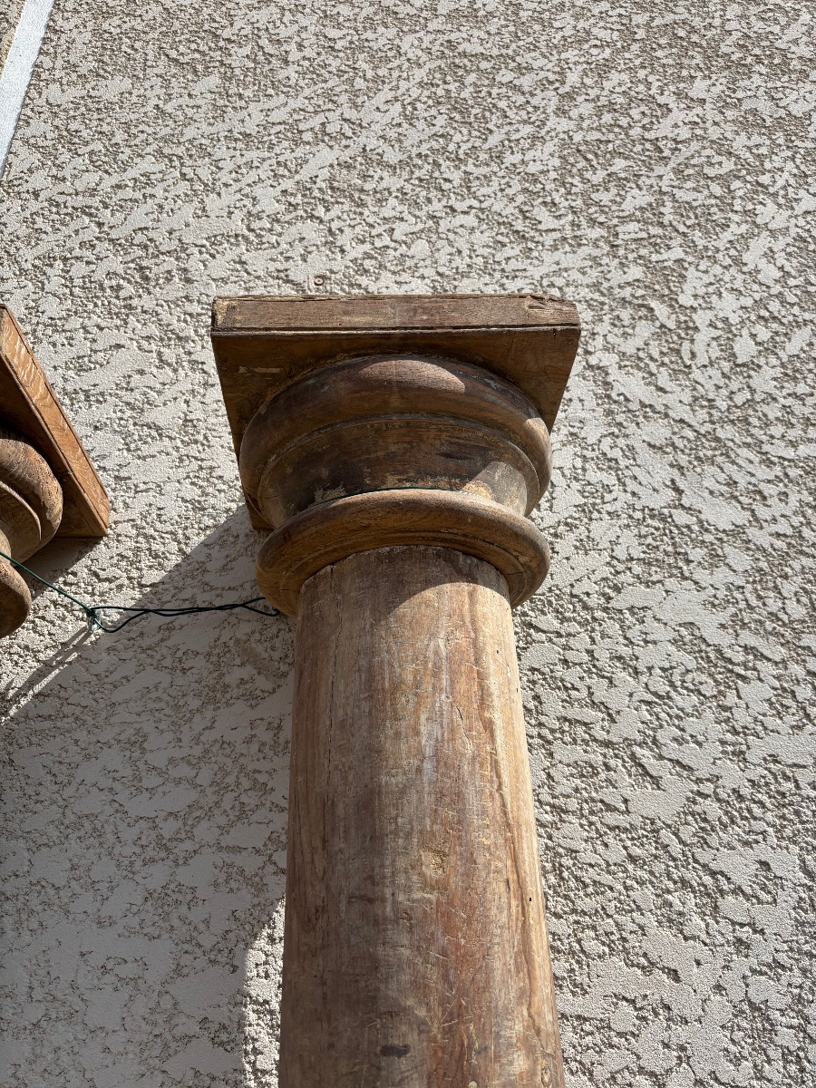 PAIRE DE COLONNES EMPIRE -photo-2