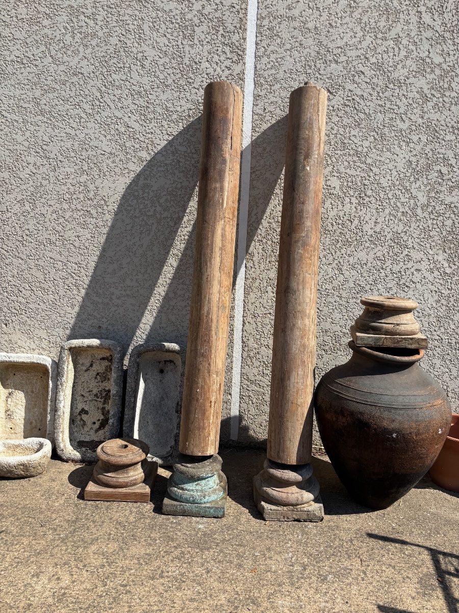 PAIRE DE COLONNES EMPIRE -photo-5