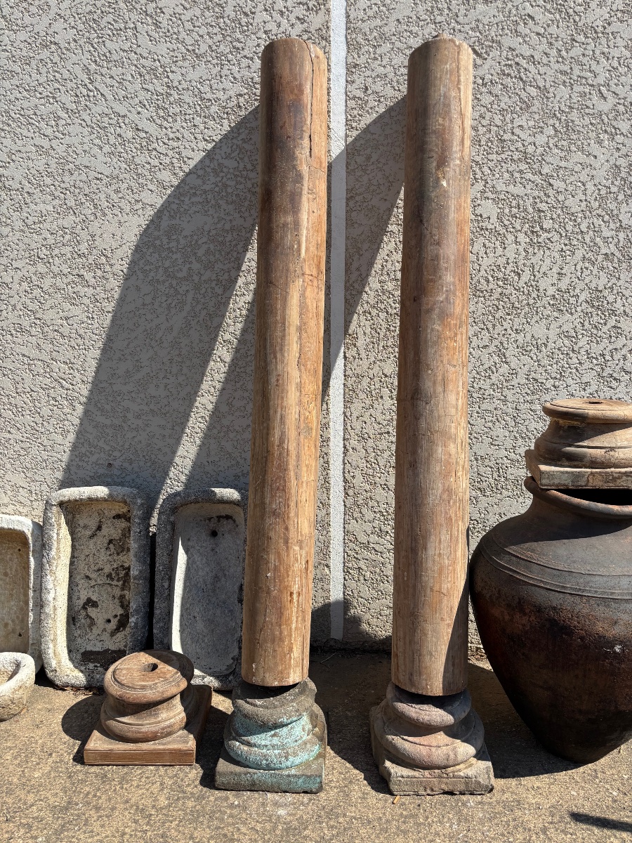 PAIRE DE COLONNES EMPIRE -photo-6
