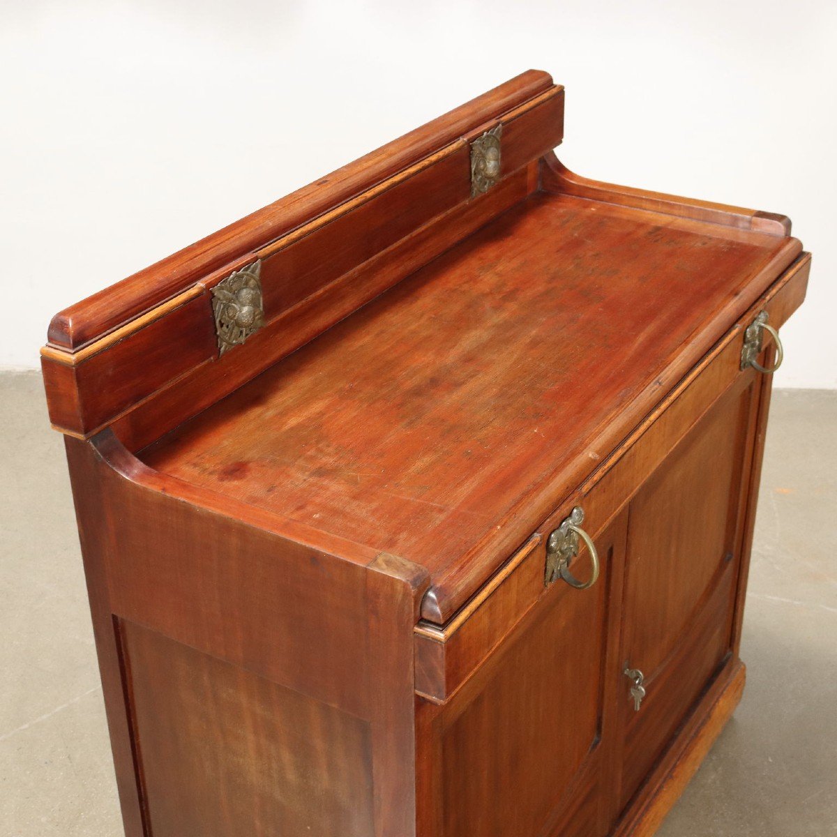 Antique Art Nouveau Cupboard Fabbrica Italiana Dei Mobili Mahogany 900-photo-5