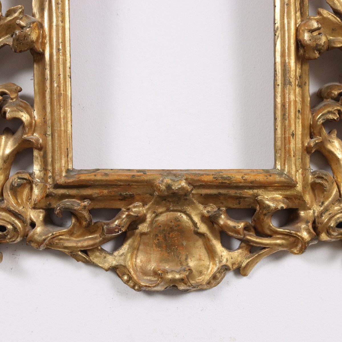 Antique Frame Baroque Style Gilded Linden Wood Italy XVIII Century-photo-4