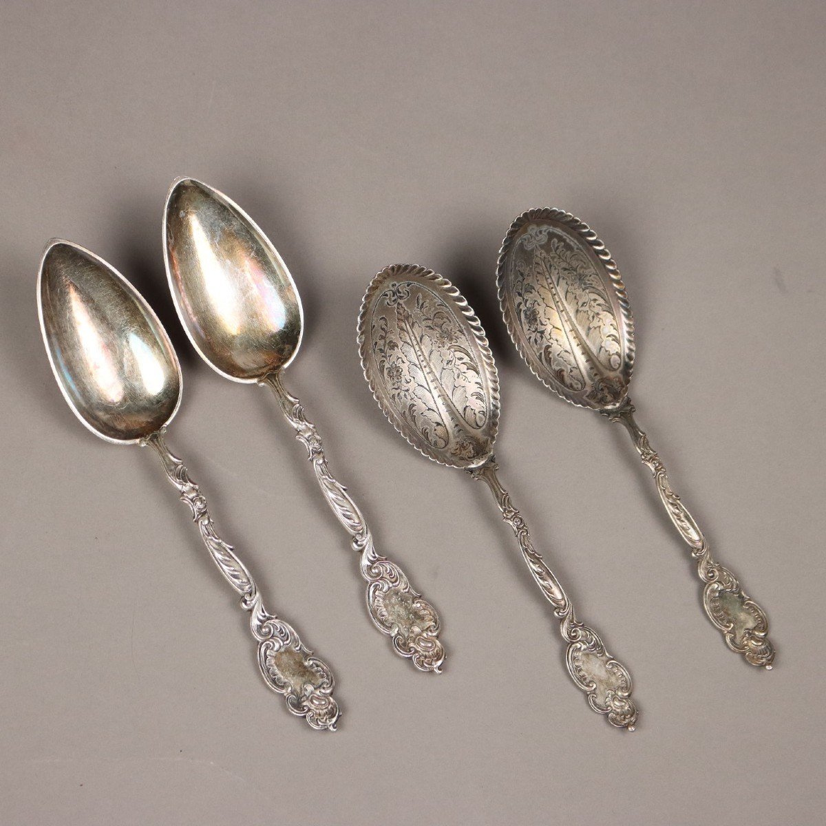 Antique Casket With Cutlery Set Silver Germany Early XX Century-photo-4