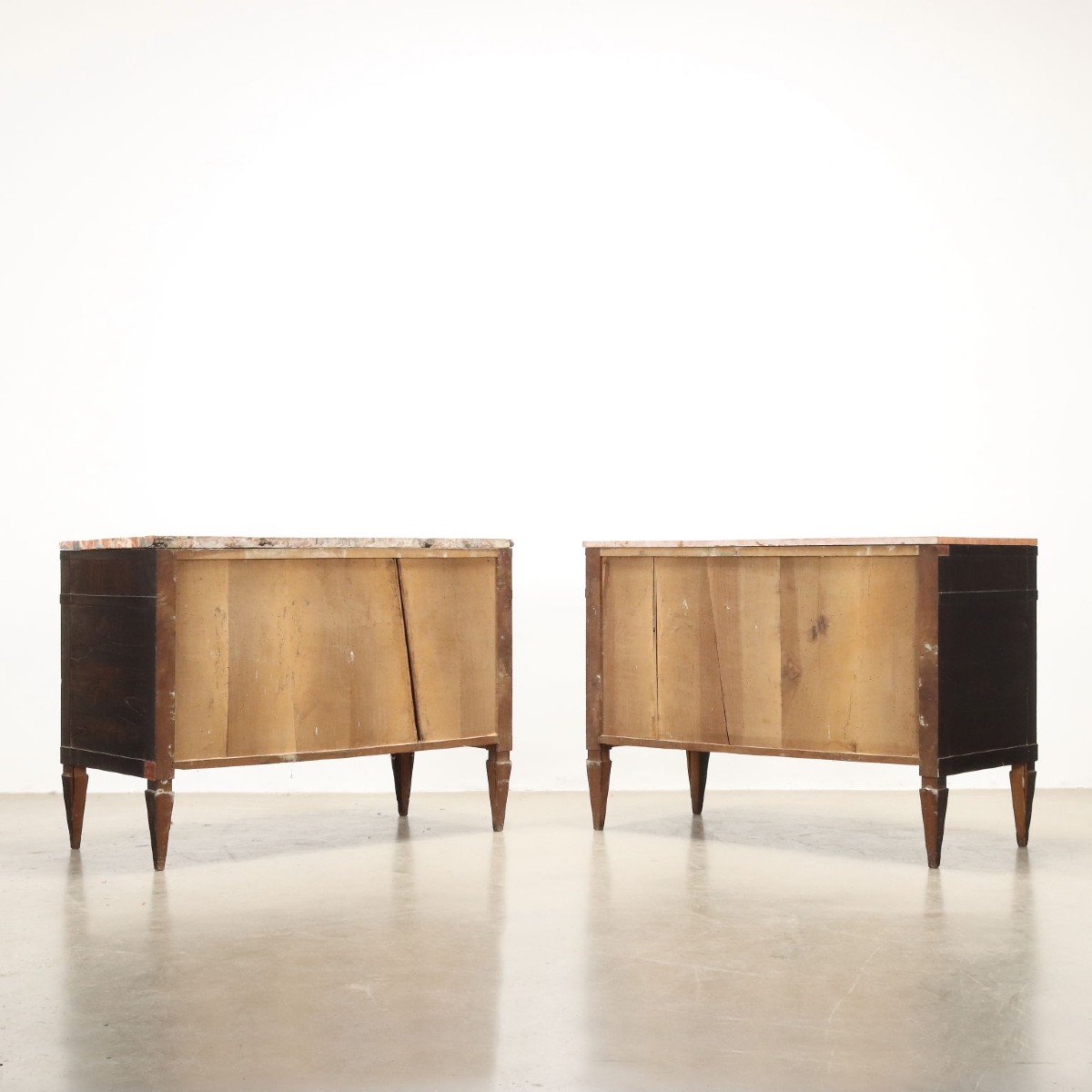 Paire De Commodes Italie Dernier Quart Du XVIIIe Siècle-photo-6