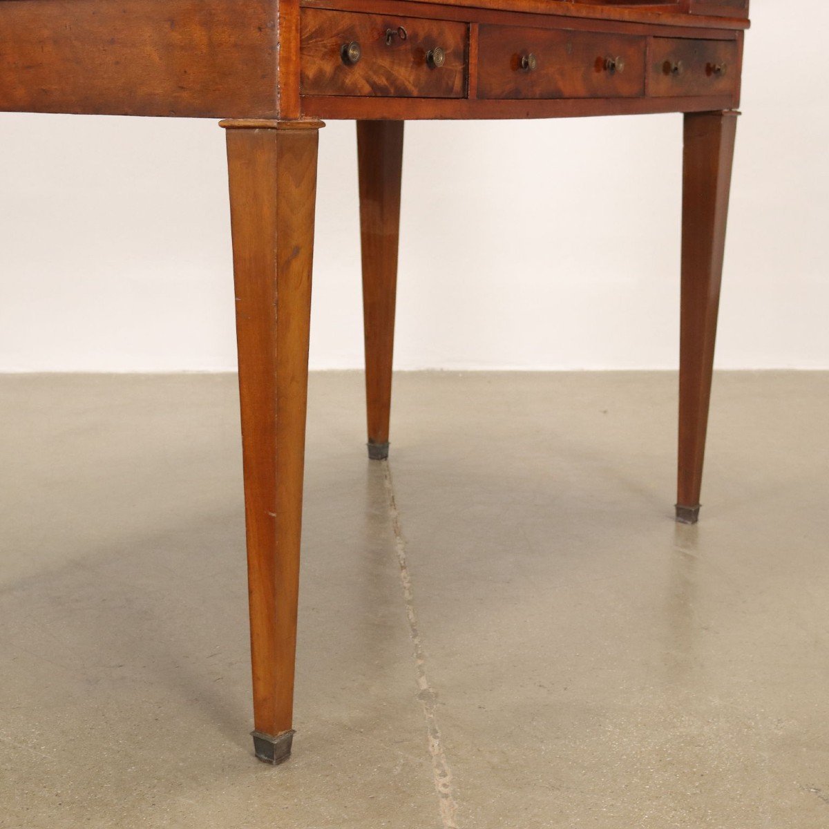 Ancient Writing Desk Carlton House Desk George III '800 Mahogany Brass-photo-5