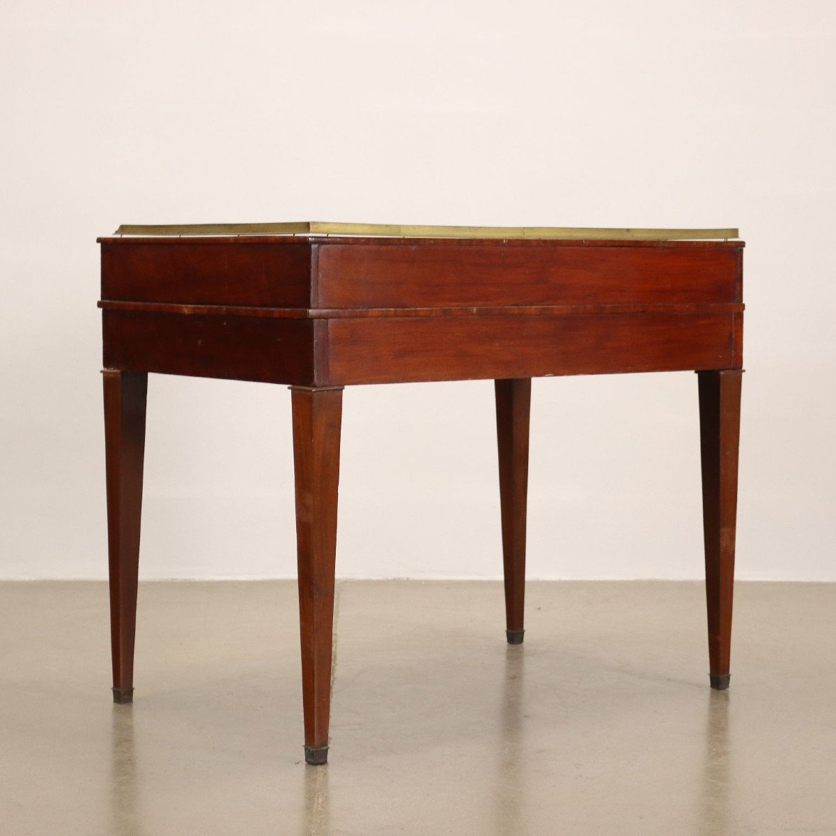 Ancient Writing Desk Carlton House Desk George III '800 Mahogany Brass-photo-8