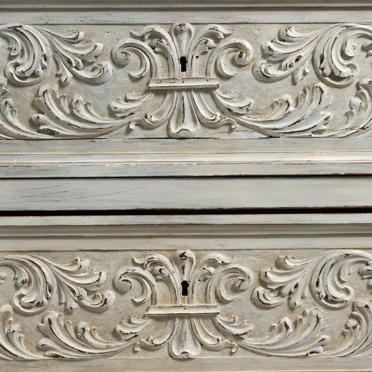 Antique Chest Of Drawers Renaissance Style Lacquered Wood '900-photo-2
