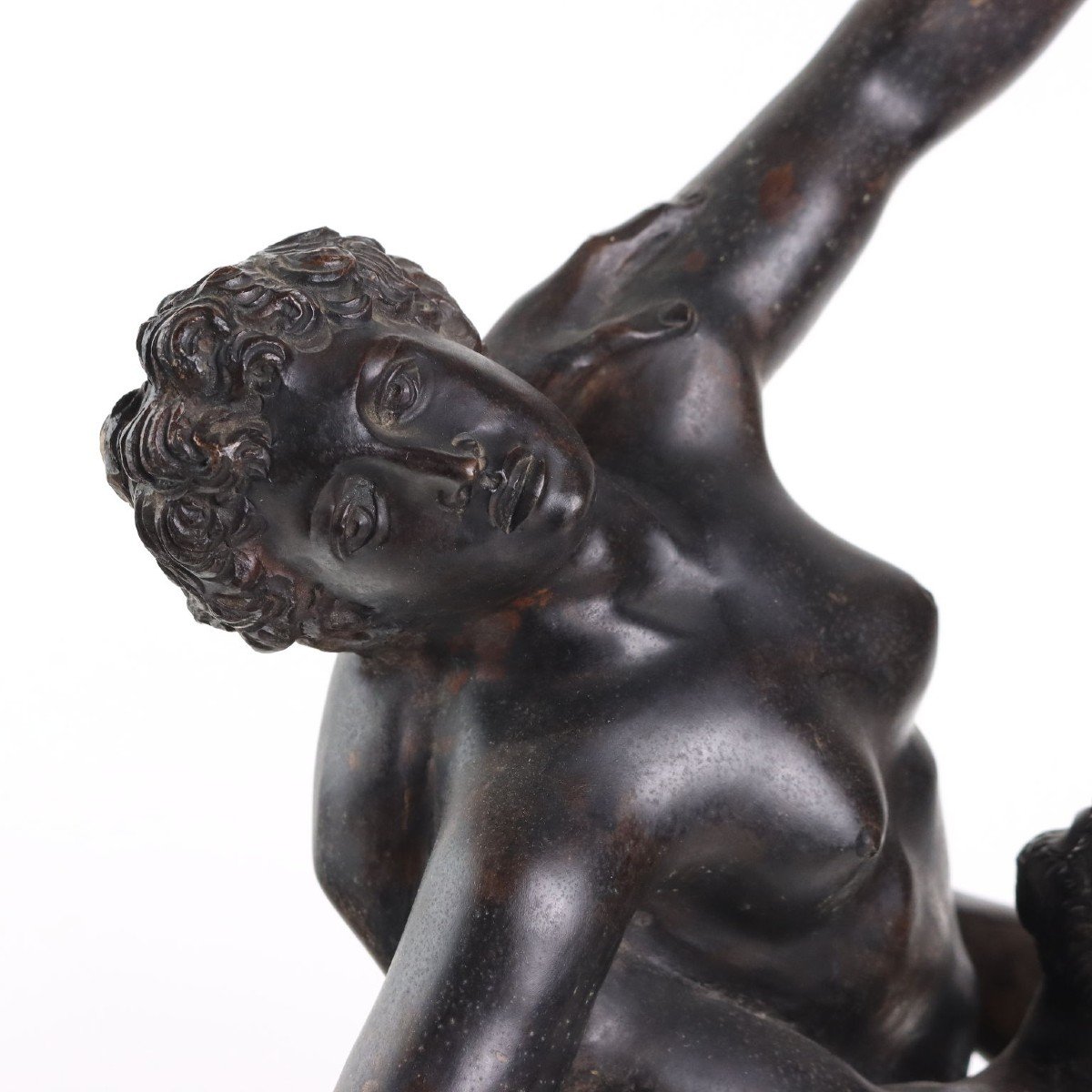 Sculpture Ancienne Sujét Historique Bronze Italie Du XXe Siècle-photo-3