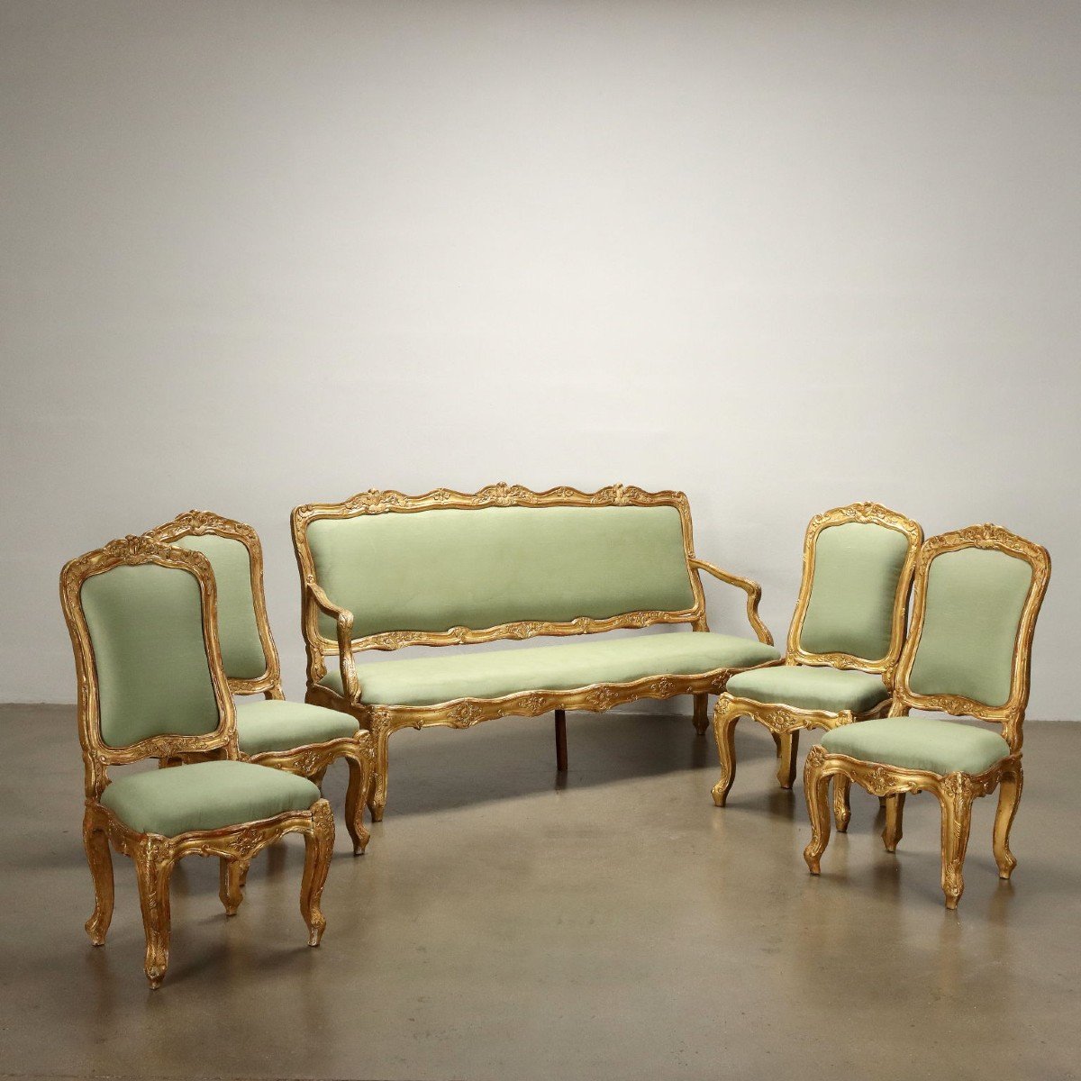 Antique Baroque Style Sofa Italy Late XIX Century-photo-8