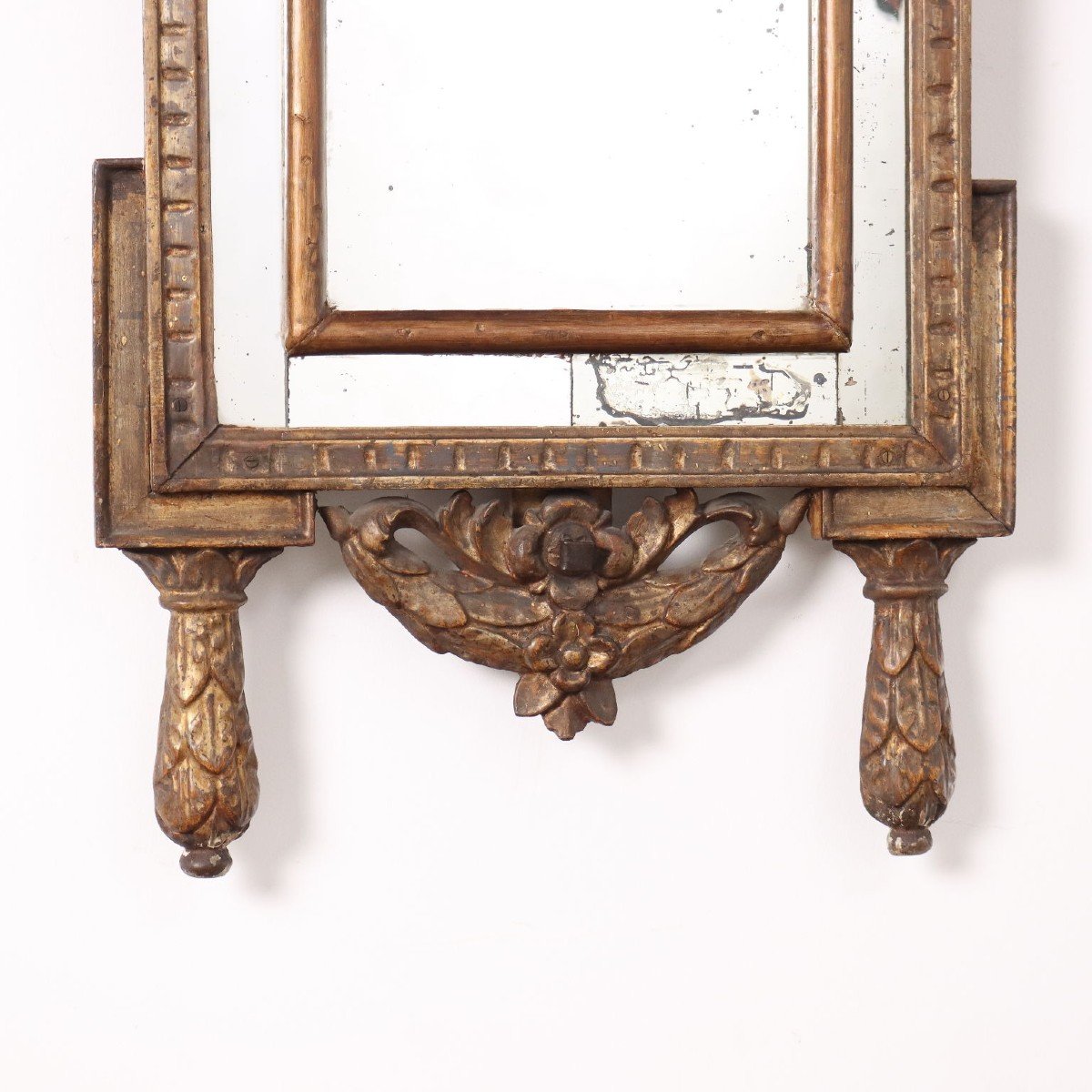 Miroirs Néoclassiques Anciens Noyer Italie XVIIIe Siècle-photo-3