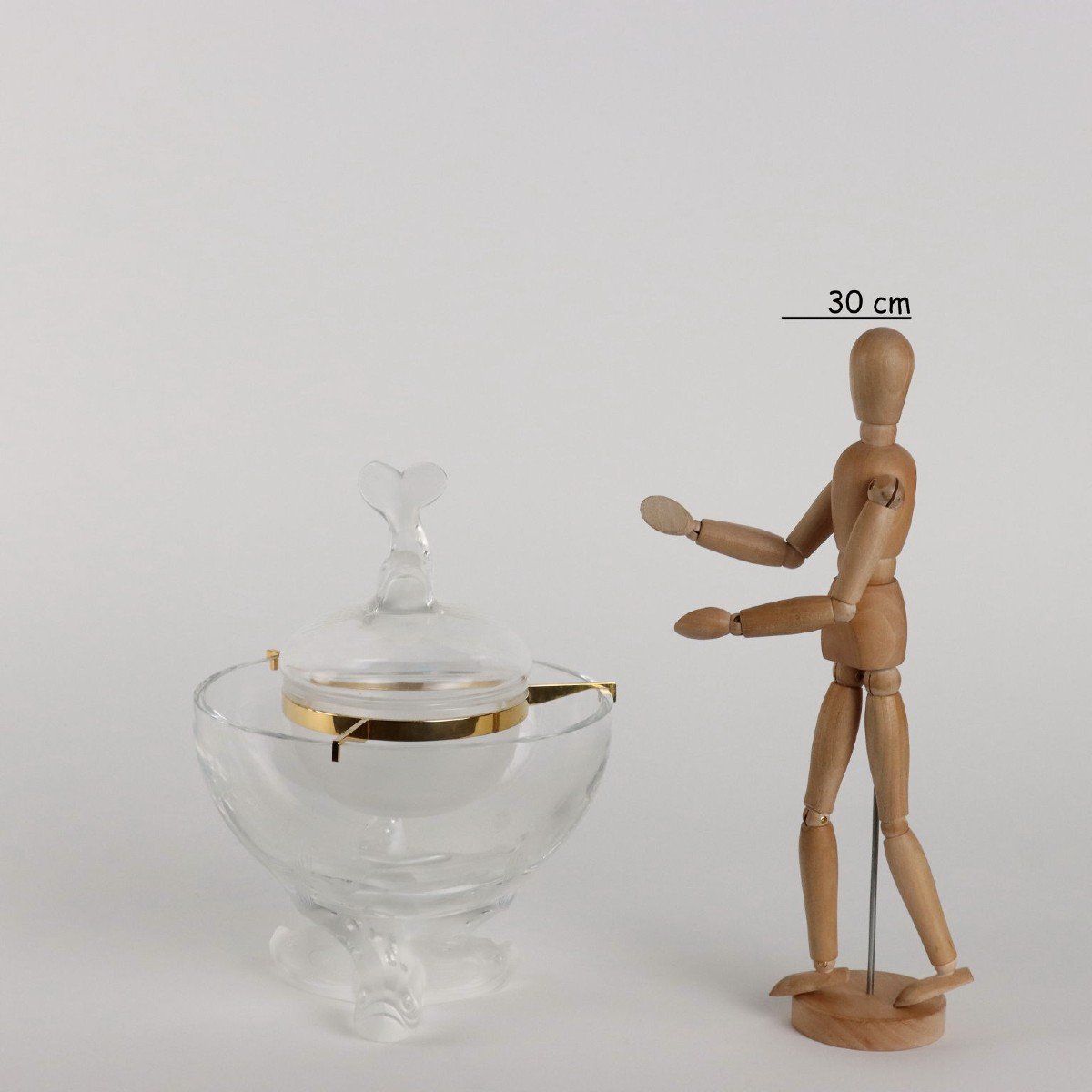 Vintage Lalique Caviar Cup Crystal France XX Century-photo-2