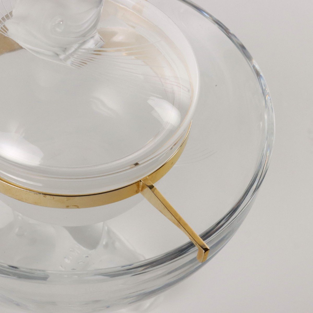 Vintage Lalique Caviar Cup Crystal France XX Century-photo-1