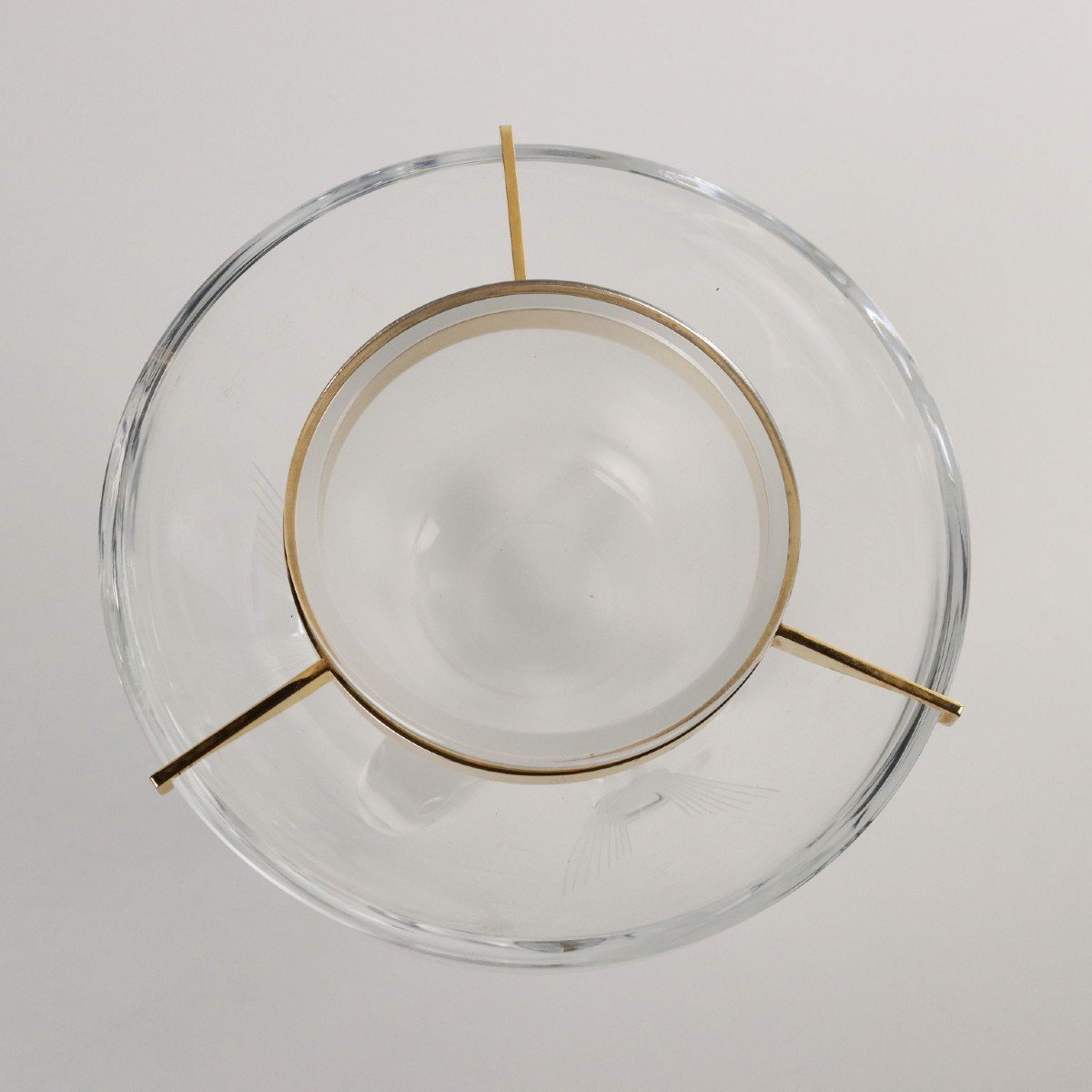 Vintage Lalique Caviar Cup Crystal France XX Century-photo-2
