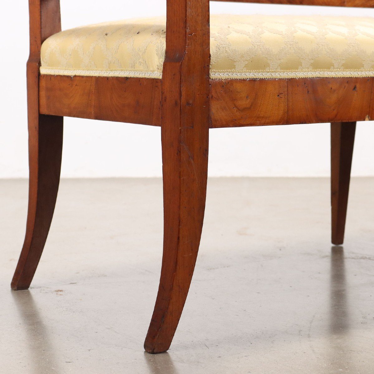 Empire Sofa In Walnut Austria Early 19th Century-photo-4