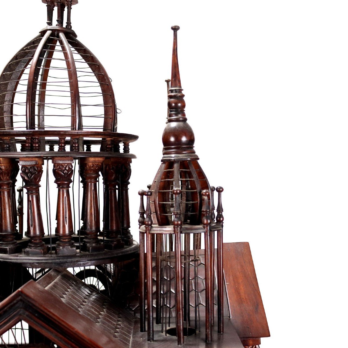 Decorative Mahogany Bird Cage-photo-5