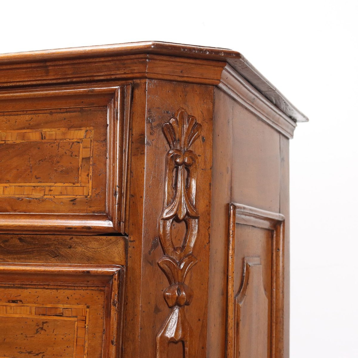 Commode Baroque En Noyer Italie Début Du XVIIIe Siècle-photo-3