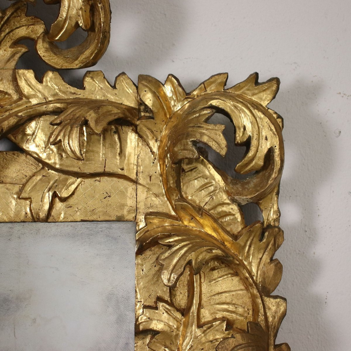 Miroir Baroque Verre Italie XVII-xviii Siècle-photo-1