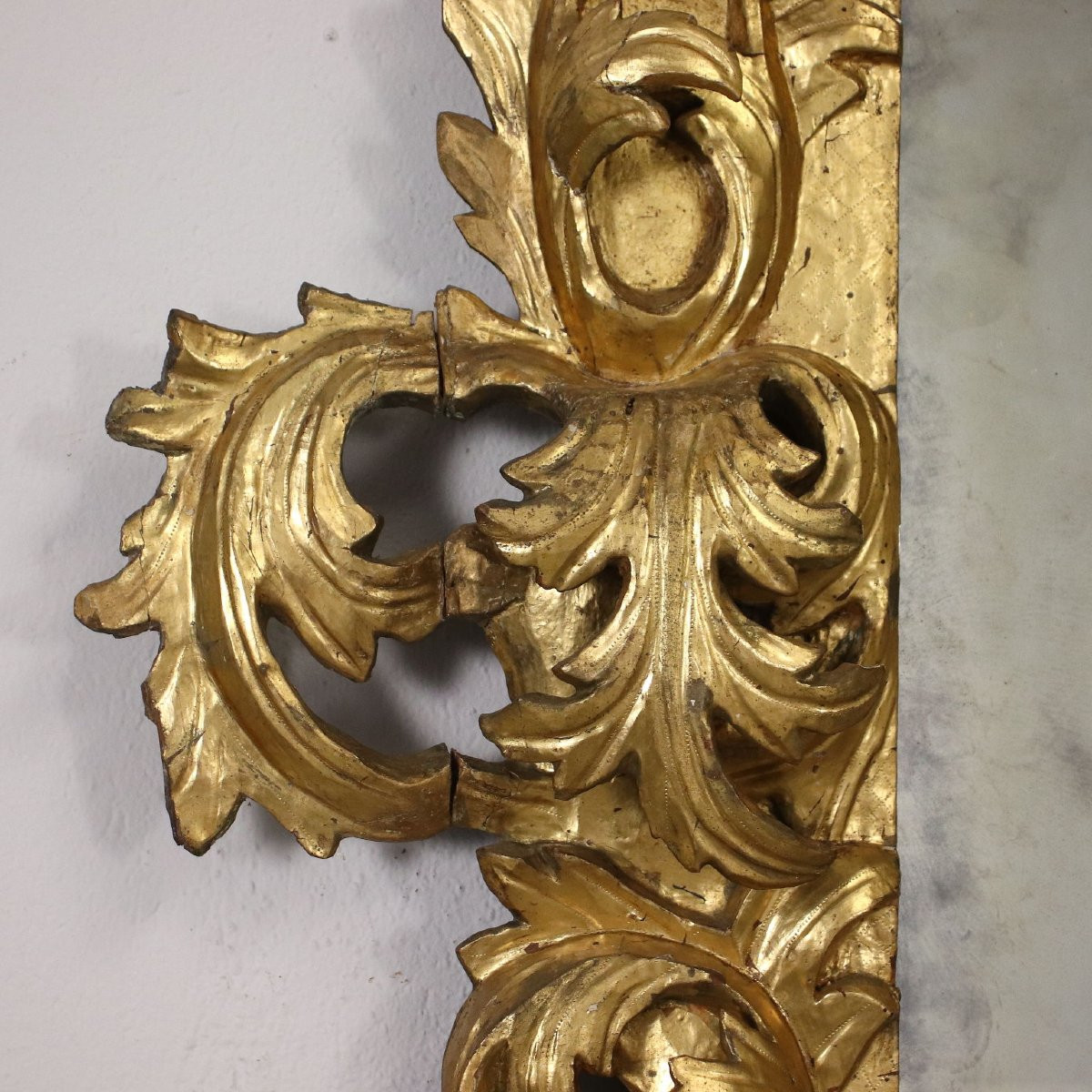 Miroir Baroque Verre Italie XVII-xviii Siècle-photo-2