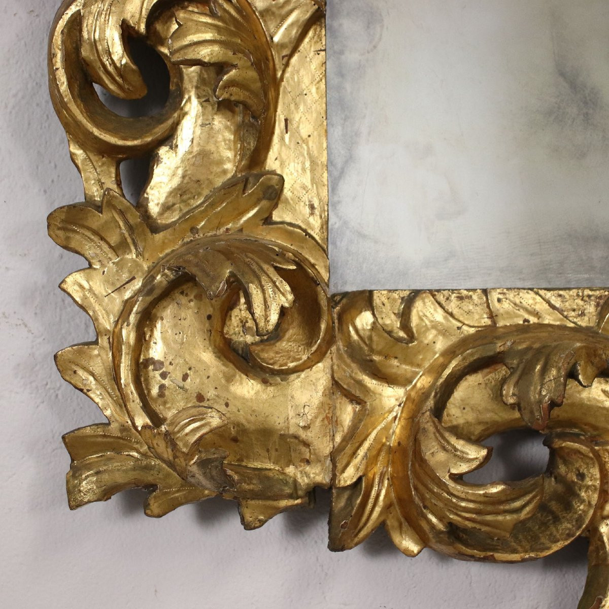 Miroir Baroque Verre Italie XVII-xviii Siècle-photo-4